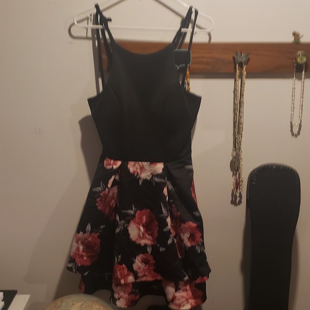 Scrappy, floral dress